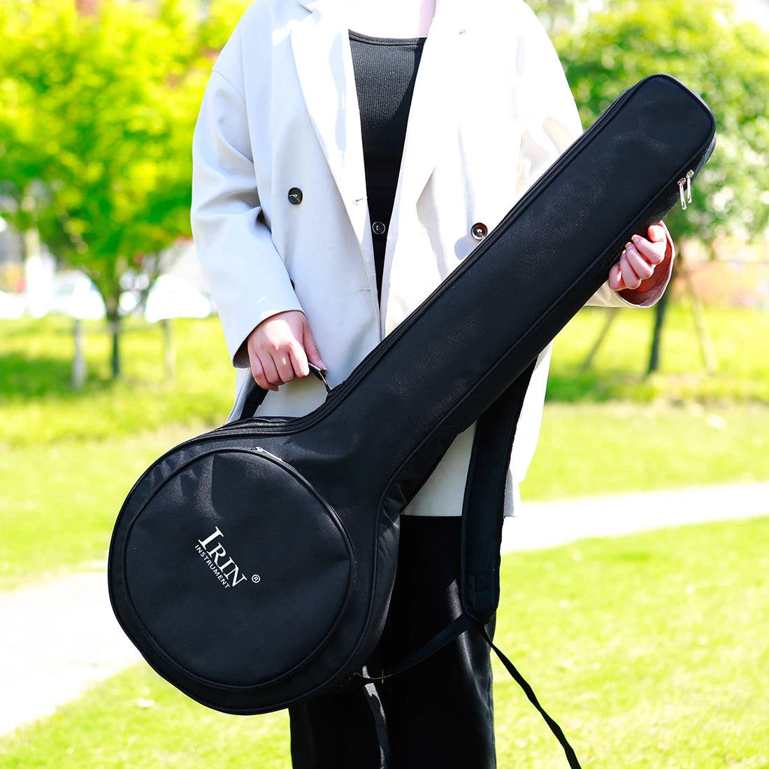 4/5-String Banjo Bag w/ Adjustable Shoulder Strap + Carrying Handle