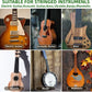 Miwayer Guitar Capo - Precision Tuning, Buzz-Free Design for 6-String Acoustic, Electric & Classical Guitars + Ukulele