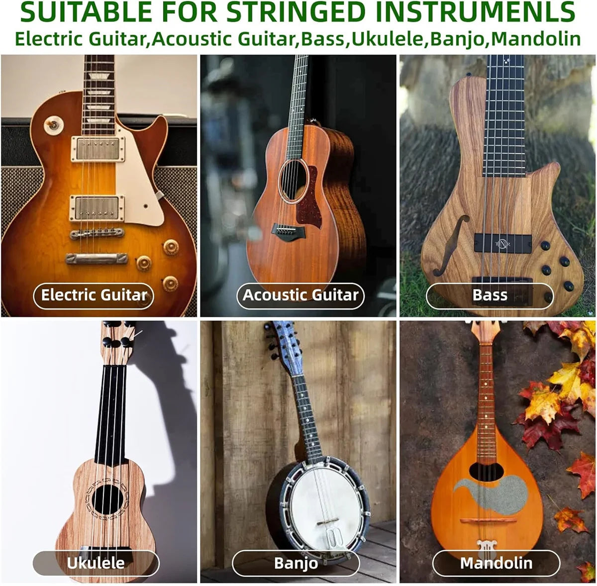 Miwayer Guitar Capo - Precision Tuning, Buzz-Free Design for 6-String Acoustic, Electric & Classical Guitars + Ukulele