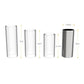 Guitar Slides Set Includes 3 Glass Slides (5.1cm/ 6cm/ 7cm) + 1 Stainless Steel Slide (6cm) + 4pcs Celluloid Thumb & Finger Pick