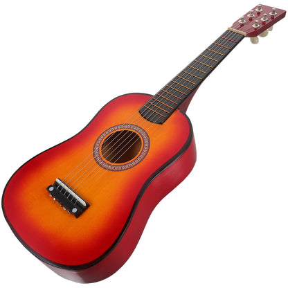 Kids Guitar Musical 23 Inch Classical Ukulele Educational Acoustic 6-String Beginner Instrument Brown Folk Acoustic Guitar