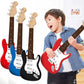 Children-size Electric Guitar Attracts Children Attention 4 String Guita Beginners' Level Guitar Puzzle And Musical Instruments