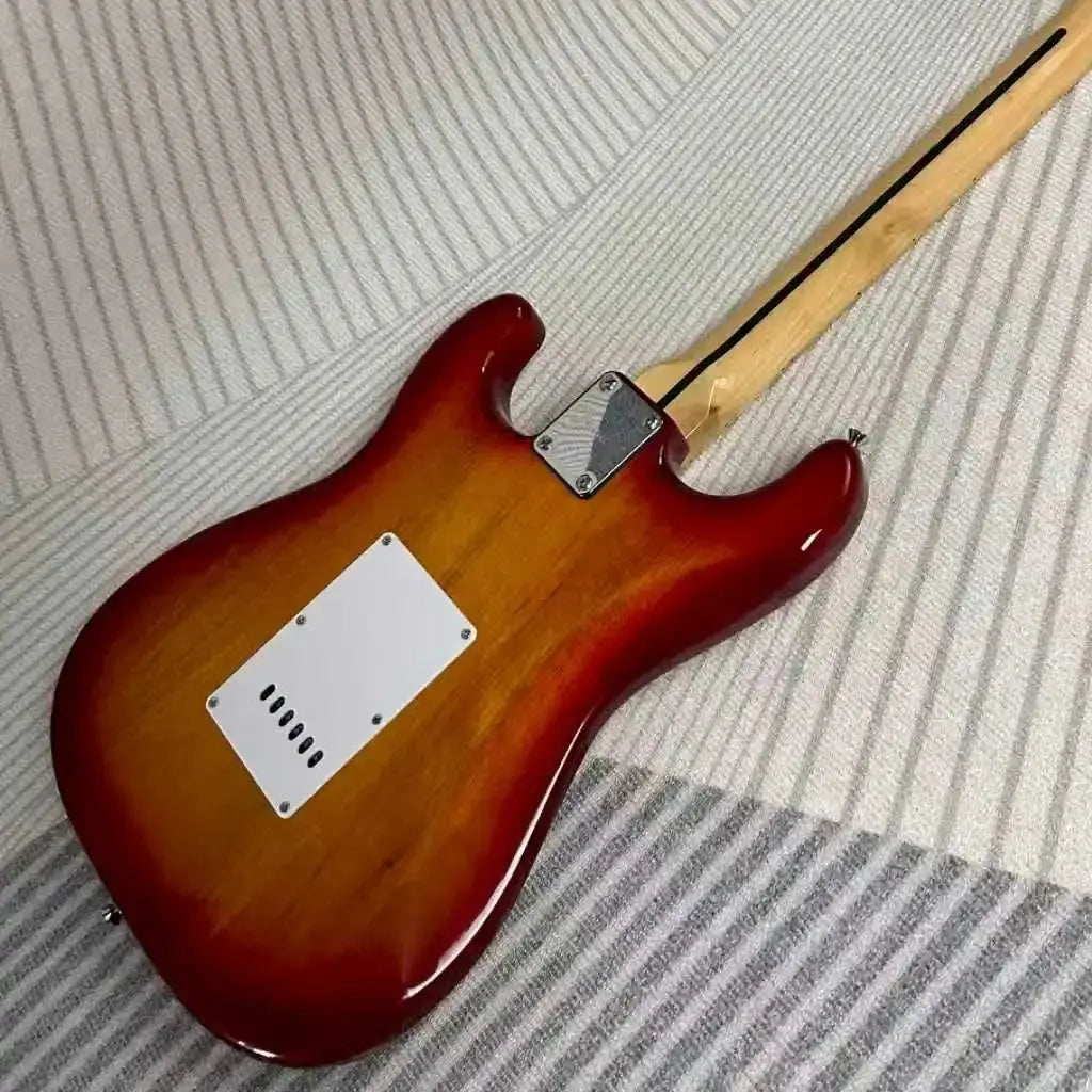 Electric Guitar Cherry Sunburst Color Maple Fretboard Mahogany Body