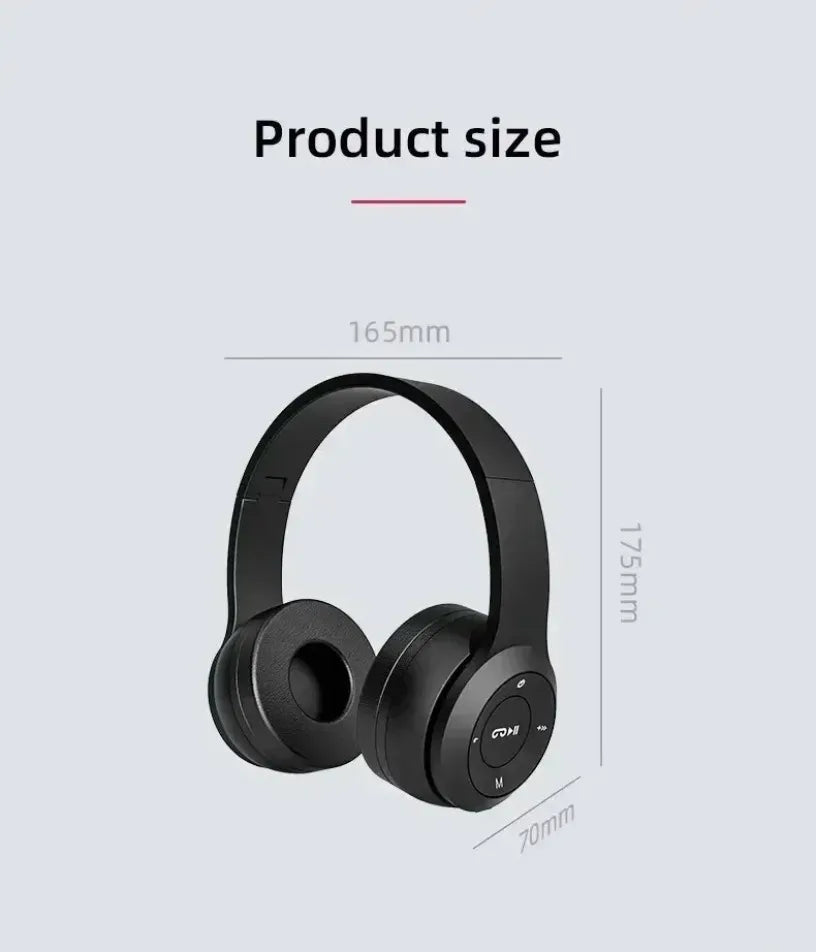 P47 Wireless bluetooth headphone With Mic Noise Cancelling Headsets Stereo Sound Earphones Sports Gaming Headphones Supports PC