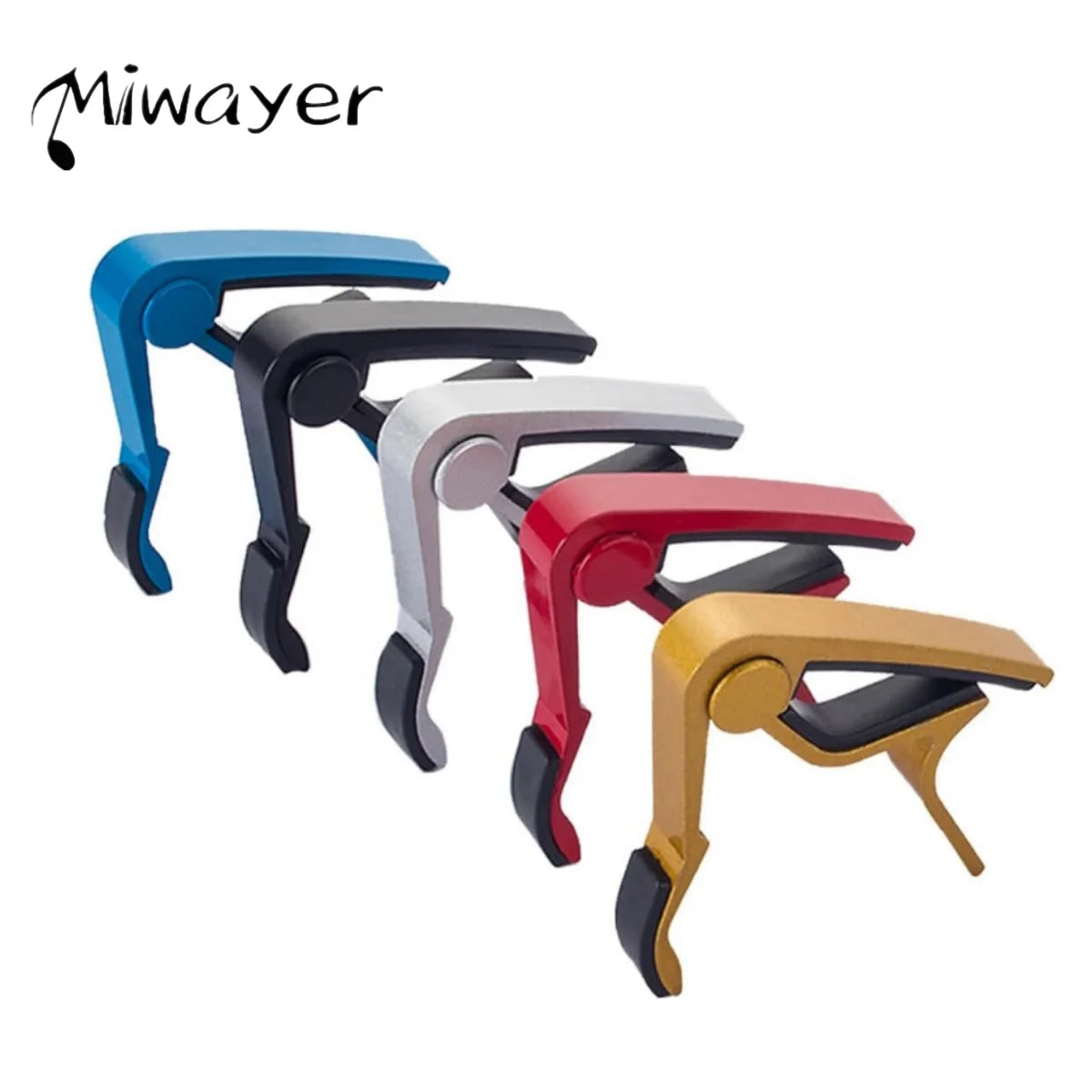 Miwayer Guitar Capo - Precision Tuning, Buzz-Free Design for 6-String Acoustic, Electric & Classical Guitars + Ukulele