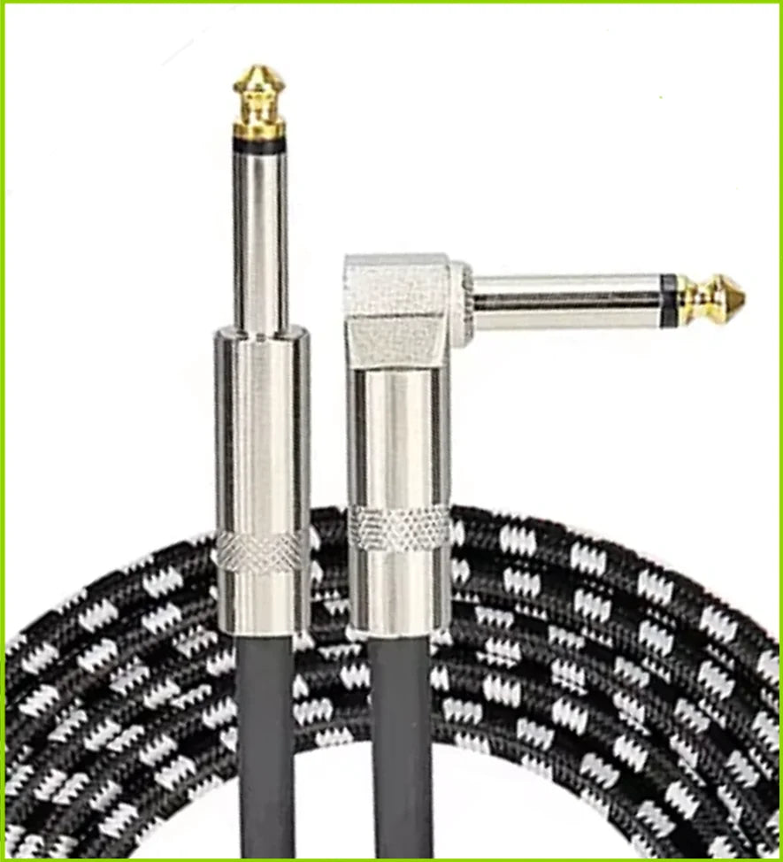 6.35mm Audio Cables TRS 1/4 inch 6.5mm Audio Cable For Electric Guitar Bass 1.5/3/6M Gold Plated Shielded Low Noice Jack Cable