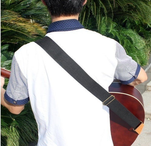 Guitar Strap Adjustable Pure Cotton Guitar Strap for Acoustic Electric Bass Guitar Musical Accessories Optional Guitar Picks