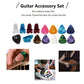 58-in-1 Guitar Accessory Set：Tuner, Capo,String Cutter, Varied Strings, Colorful Picks and Other Must-Haves for Guitar Players