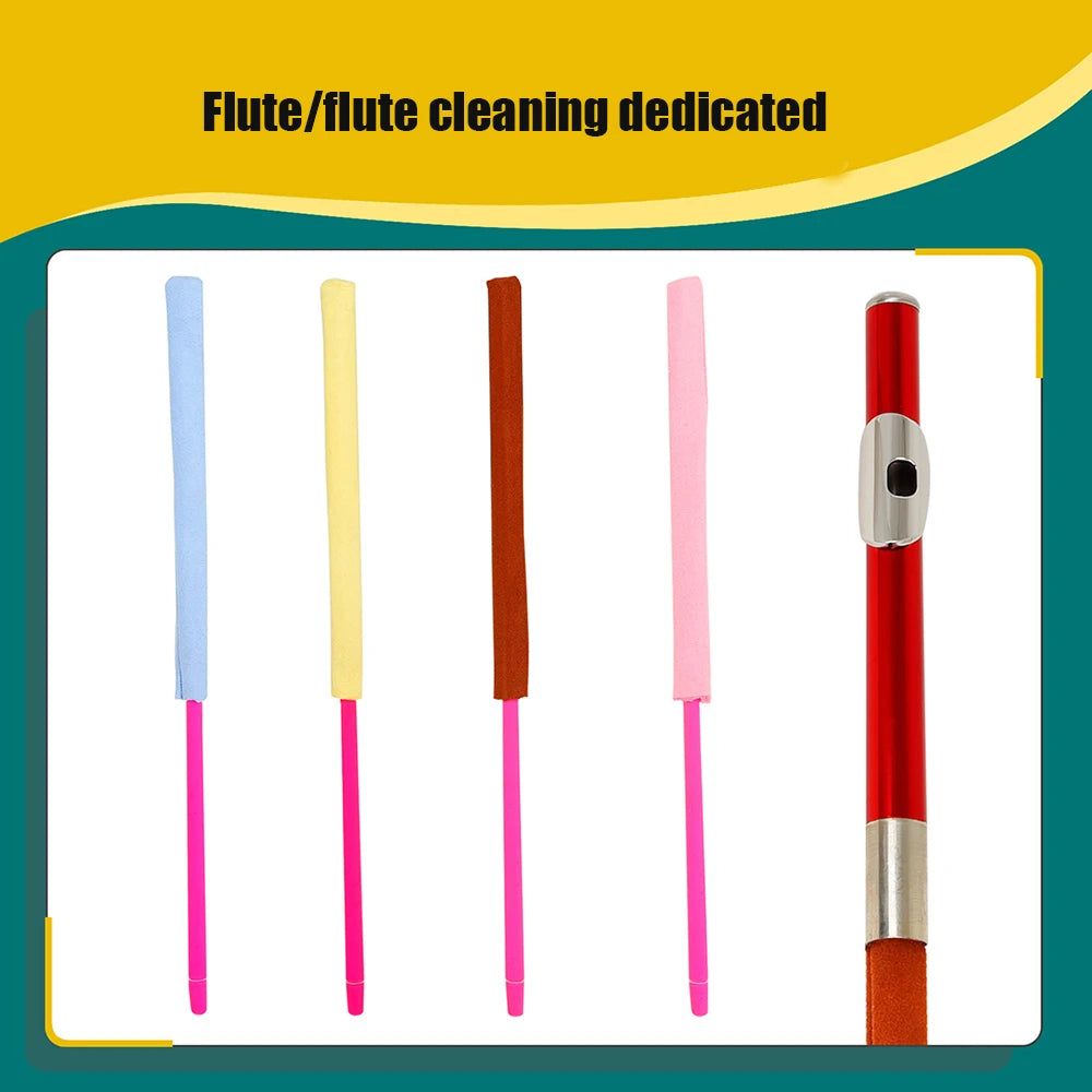 Flute Cleaning Rod Integrated Wiping Cloth - Cleaning set