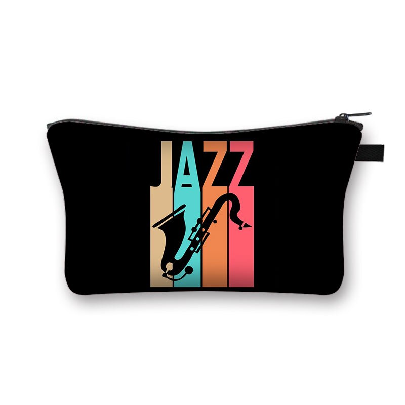 Music Notes Cosmetic Case Women Makeup Bags Piano